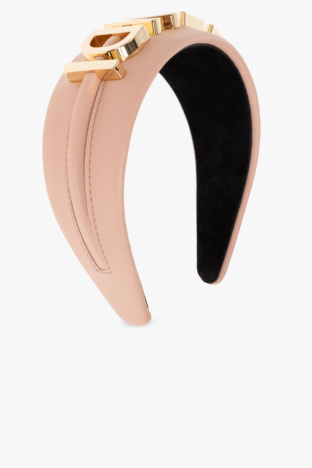 Pink Leather headband make fendi make fendi FW21 T Mens Yellow SchaferandweinerShops NZ